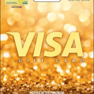 Visa Physical Gift Card $100 (plus $5.95 Purchase Fee)